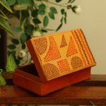 Jewellery Box 4 X 7 Leather & Hand Stitch