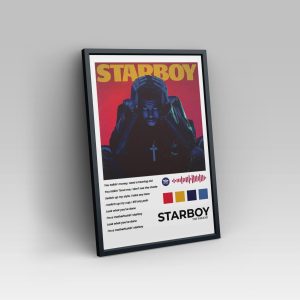 The Weeknd – Starboy (Spotify) – Glass Frame