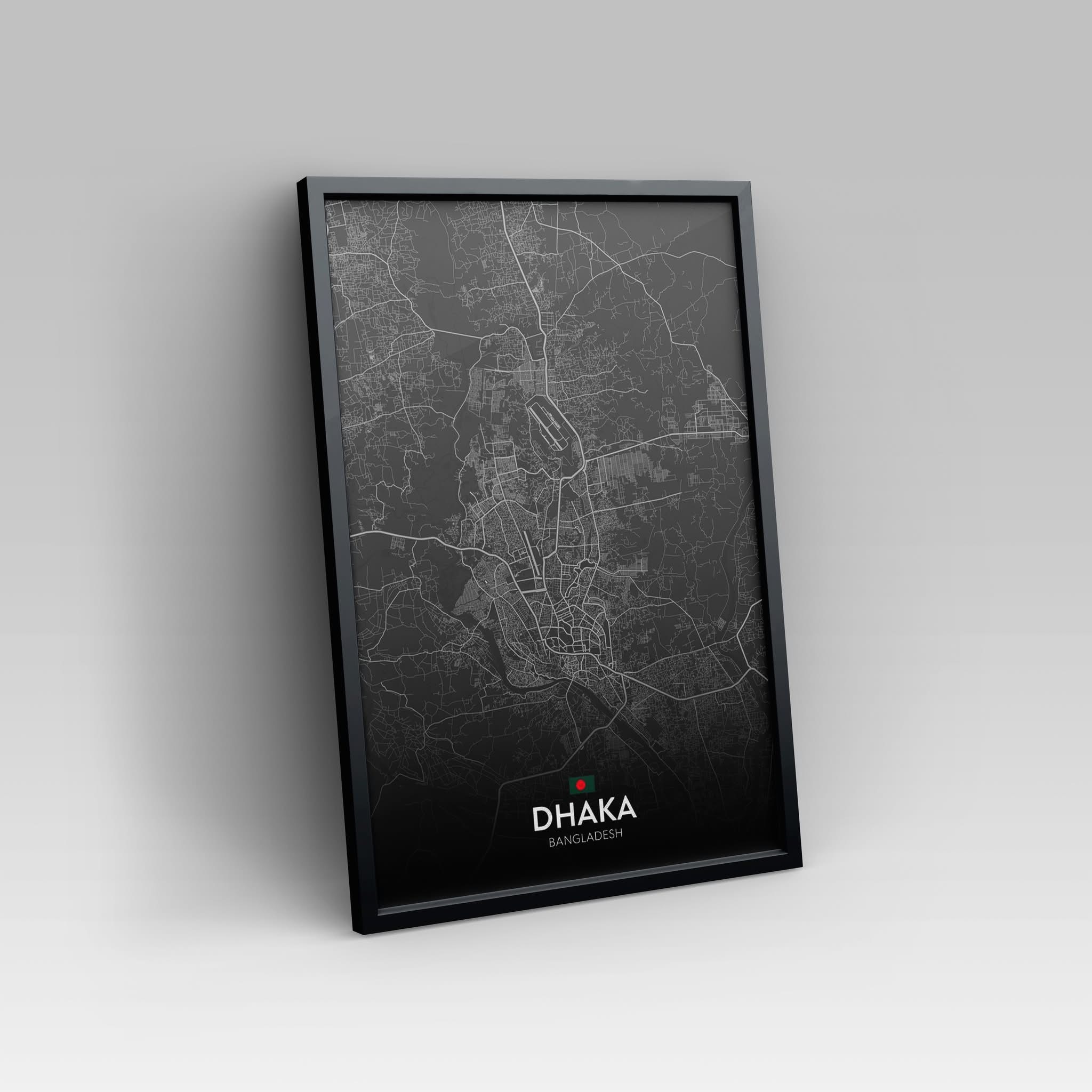 Dhaka (Black) – Glass Frame